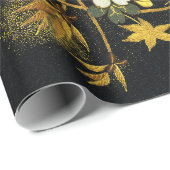 紅葉日本のアンティークリッチクラシックアートホテル ラッピングペーパー (ロールコーナー)