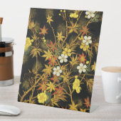 紅葉日本のアンティークリッチクラシックアートホテル 台座サイン (インサイチュ)