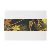 紅葉日本のアンティークリッチクラシックアートホテル 招待状ベリーバンド (裏面例)