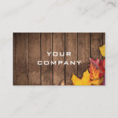 紅葉木製ボードあなたの名刺 名刺 (正面)