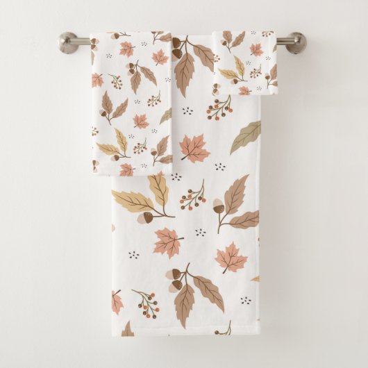 紅葉柄バスタオオルセット バスタオルセット (インサイチュ)