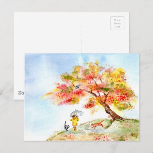 紅葉桜 ポストカード (正面/裏面)