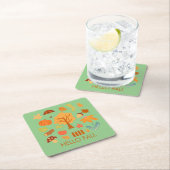 紅葉楽しむシーズンカラフル スクエアペーパーコースター (インサイチュ)