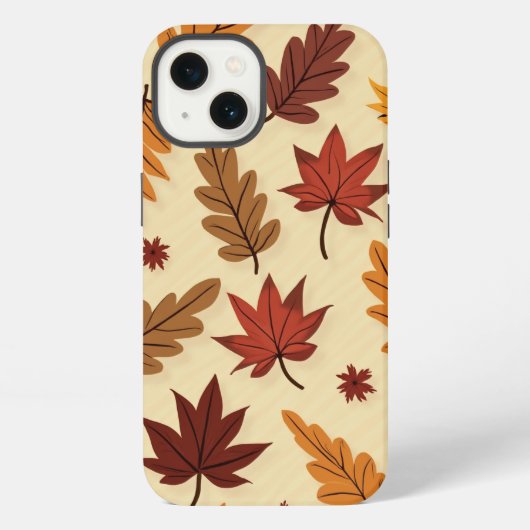 紅葉模様 iPhone 13 カバー (裏面)