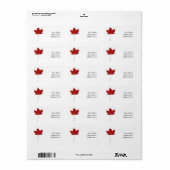 紅葉樹 ラベル (フルシート)