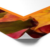 紅葉歓迎結婚お祝い標識 ポスター (角)