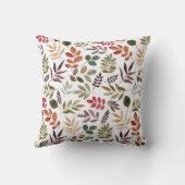 紅葉水彩カラフル葉 クッション (裏面)