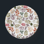 紅葉水彩カラフル葉 ペーパープレート<br><div class="desc">水彩カラフル紅葉</div>