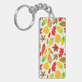 紅葉水彩白色 キーホルダー (正面左)