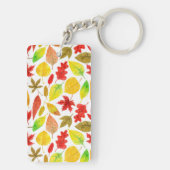 紅葉水彩白色 キーホルダー (裏面)