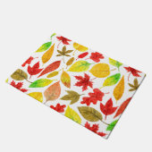 紅葉水彩白色 ドアマット (アングル)