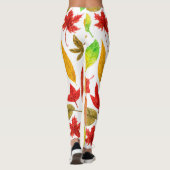 紅葉水彩白色 レギンス (裏面)