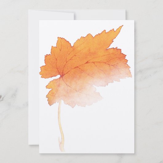 紅葉水彩秋 招待状 (裏面)