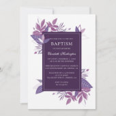 紅葉洗礼。梅紫色植物学 招待状 (正面)