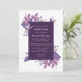 紅葉洗礼。梅紫色植物学 招待状 (スタンド正面)