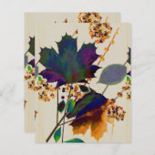 紅葉王室のカラー紙シート (正面/裏面)