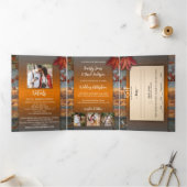 紅葉産業結婚産業 三つ折り招待状 (内部)