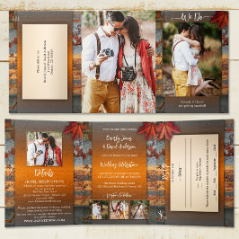 紅葉産業結婚産業 三つ折り招待状