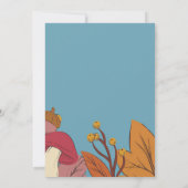 紅葉男らし誕生日パーティーの招待 招待状 (裏面)