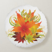 紅葉白 ラウンドクッション (裏面)