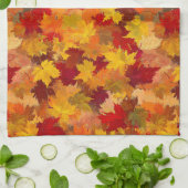 紅葉祝 – 秋の美しい キッチンタオル (折り畳み)