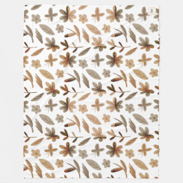 紅葉秋で暖かい冬コージーフローラ フリースブランケット