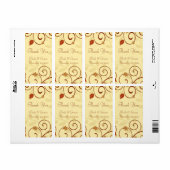 紅葉秋のウェディングラベル ラベル (フルシート)