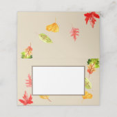 紅葉秋のテントフードカード プレイスカード (外部開封)