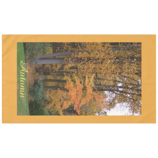 紅葉秋のテーブルクロス テーブルクロス (正面(横))