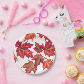 紅葉秋のブライダルシャワー ペーパープレート (パーティー)