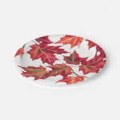 紅葉秋のブライダルシャワー ペーパープレート (アングル)