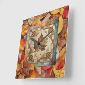 紅葉秋の壁時計 スクエア壁時計 (傾斜)