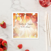 紅葉秋の結婚式コレクションナプキンス スタンダードカクテルナプキン (インサイチュ)