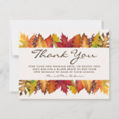紅葉秋の結婚式サンキューカード サンキューカード (正面)