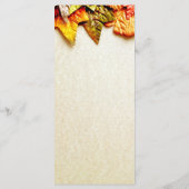 紅葉秋の結婚式プログラム プログラム (裏面)