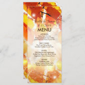 紅葉秋の結婚式メニュー メニュー (正面/裏面)