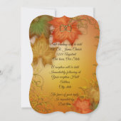 紅葉秋の結婚式招待状 招待状 (裏面)