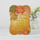 紅葉秋の結婚式招待状 招待状 (スタンド正面)