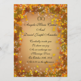 紅葉秋の結婚式招待状 招待状