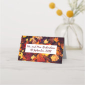 紅葉秋の結婚式 プレイスカード (裏面)
