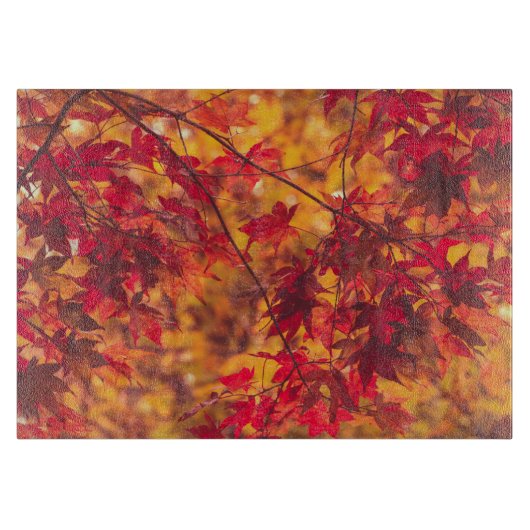 紅葉秋の葉自然 カッティングボード (正面)