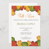 紅葉秋インラブブライダルシャワー 招待状 (正面/裏面)