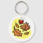 紅葉秋カラフルシーズンリーフアート キーホルダー (裏面)