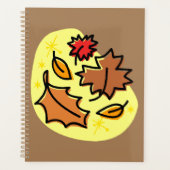 紅葉秋カラフルシーズンリーフアート プランナー手帳 (正面)