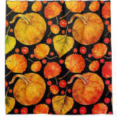 紅葉秋カラフル自然季節葉 シャワーカーテン (正面)