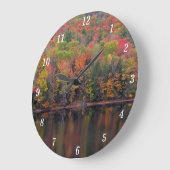 紅葉秋カラーシーンウォールクロック ラージ壁時計 (傾斜)