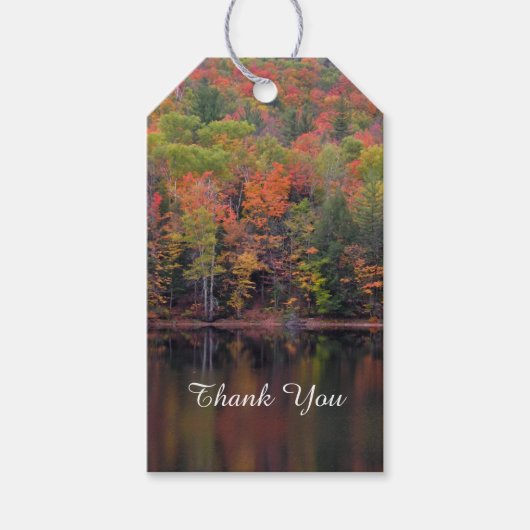 紅葉秋カラーシーンギフトラベル ギフトタグ (正面)