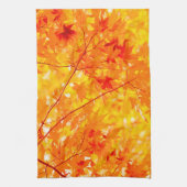 紅葉秋カラートリーイエロー キッチンタオル (縦)