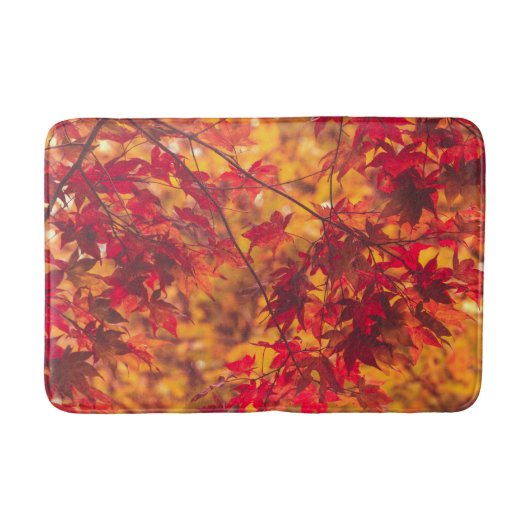 紅葉秋カラートリー自然 バスマット (正面)