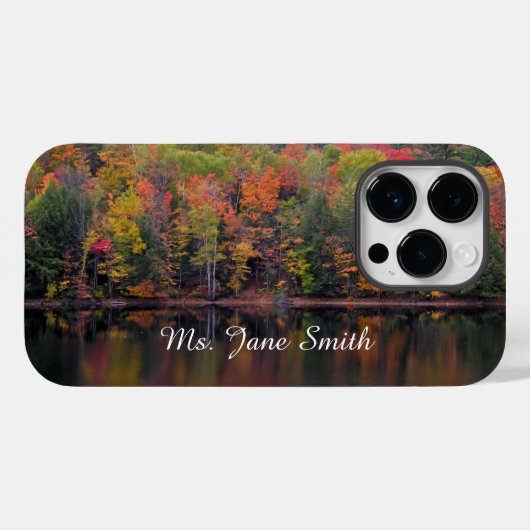 紅葉秋カラー携帯電話ケース Case-Mate iPhoneケース (裏面 (横))